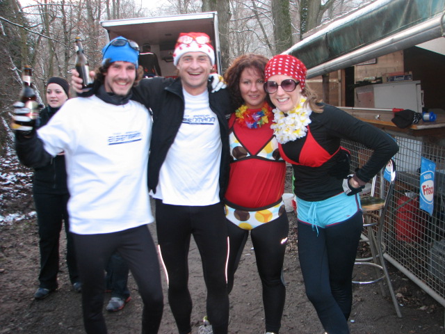 Die erfolgreichen Bierathleten- Prost!